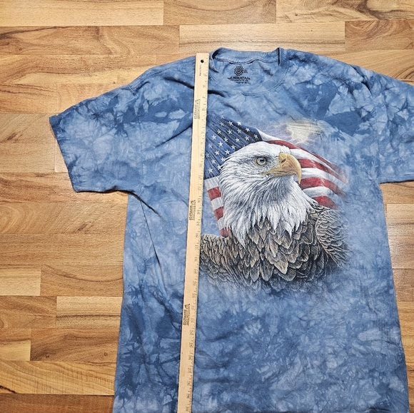 The Mountain 2XL Tie Dye T-Shirt Bald Eagle American Flag Graphic USA - Picture 6 of 7